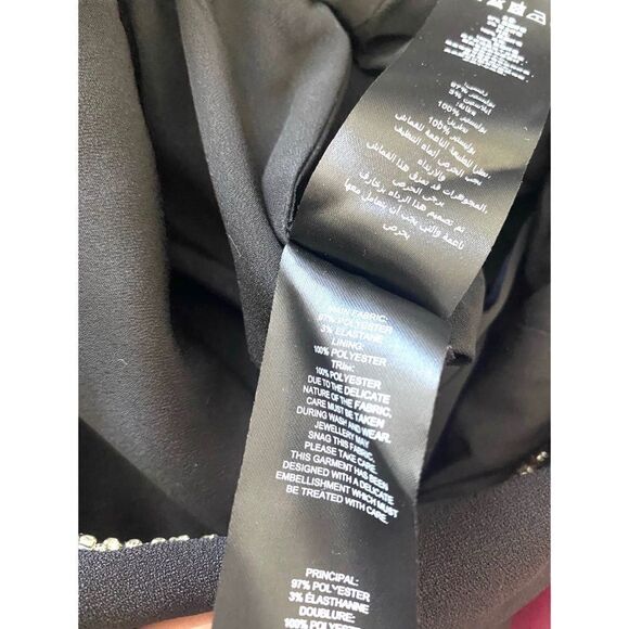 Self-Portrait One shoulder crepe Jumpsuit in black size US6 - Picture 11 of 13